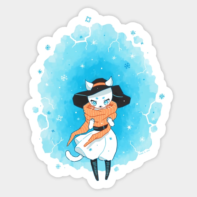 Snowing Sticker by Freeminds